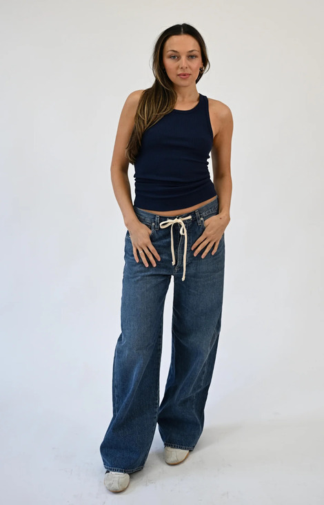 Citizens of Humanity Pants - NWT Citizens of Humanity Brynn Drawstring Trouser in Atlantis